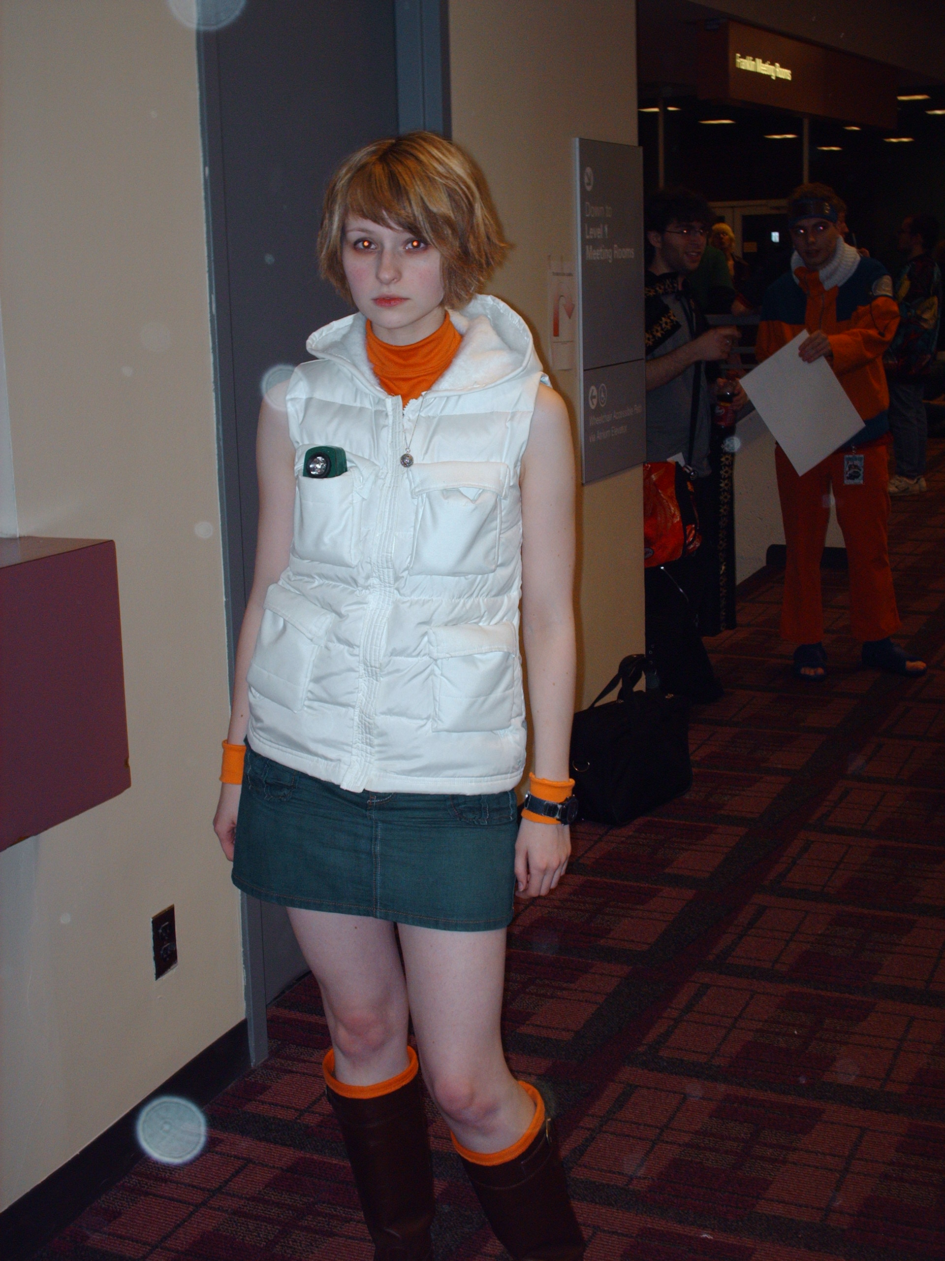 heather mason, silent hill, silent hill (series), silent hill 3, absurdres, highres, photo (medium), 1girl, cosplay, ohayocon, uzumaki naruto (cosplay)