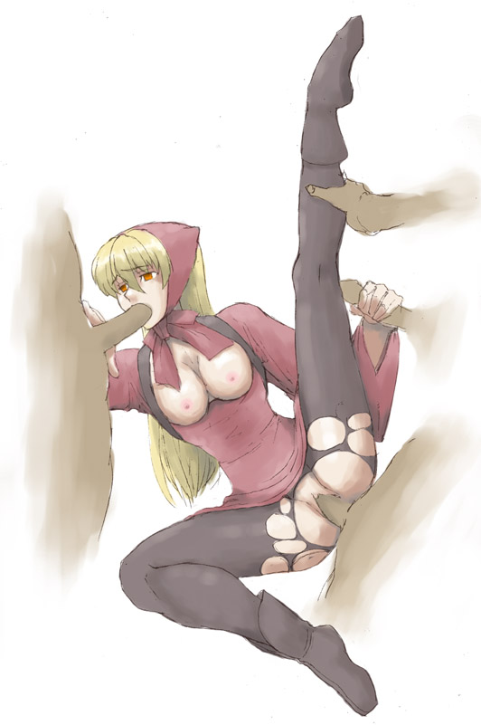 ninja (fft), final fantasy, final fantasy tactics, 1girl, blonde hair, clothed sex, fellatio, group sex, handjob, hetero, ninja, oral, pantyhose, penis, sex, uncensored, vaginal