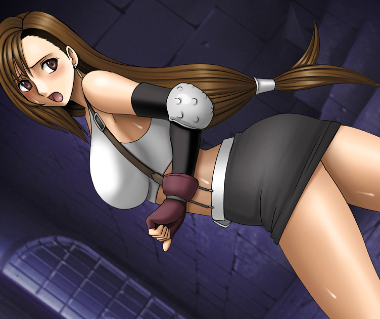 crimson comics, tifa lockhart, final fantasy, final fantasy vii, 1990s (style), breasts, large breasts