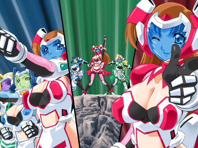 artist request, character request, copyright request, tagme, 3girls, breasts, female focus, multiple girls, multiple views, standing