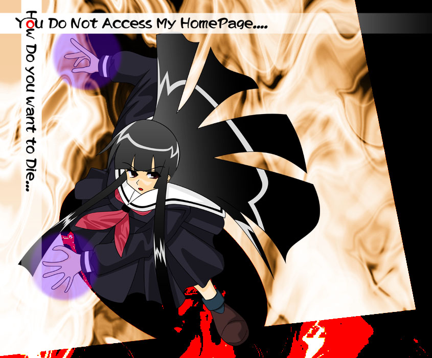 enma ai, jigoku shoujo, tagme, 00s, black hair, school uniform, serafuku