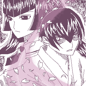 hayasaka ouka, hayasaka shusui, busou renkin, lowres, 00s, monochrome, sketch