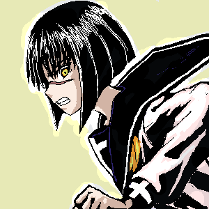 tsumura tokiko, busou renkin, lowres, 00s, scar, school uniform, serafuku, yellow eyes