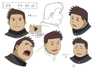 busou renkin, lowres, tagme, 00s, brown hair, sketch