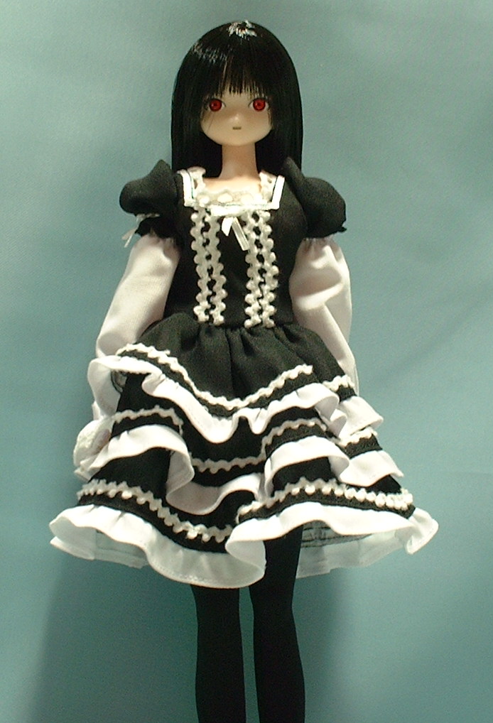 enma ai, jigoku shoujo, photo (medium), 00s, black hair, figure, red eyes