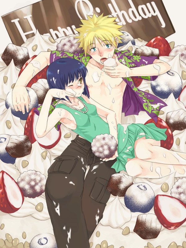 nakamura gouta, tsumura tokiko, busou renkin, 00s, blonde hair, blue eyes, blue hair, scar, yellow eyes