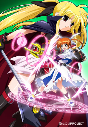 fate testarossa, takamachi nanoha, lyrical nanoha, mahou shoujo lyrical nanoha, lowres, tagme, 00s, thighhighs