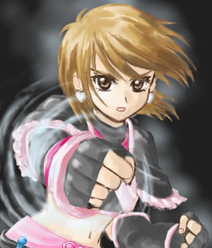 cure black, misumi nagisa, futari wa precure, precure, lowres, 00s, brown eyes, brown hair