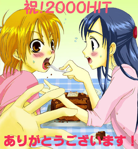 misumi nagisa, yukishiro honoka, futari wa precure, precure, lowres, 00s, blue eyes, blue hair, brown eyes, brown hair