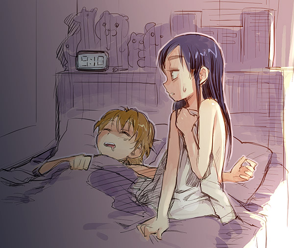misumi nagisa, yukishiro honoka, futari wa precure, precure, 00s, blue hair, brown hair