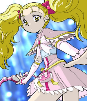 kujou hikari, shiny luminous, futari wa precure, futari wa precure max heart, precure, lowres, 00s, blonde hair, green eyes