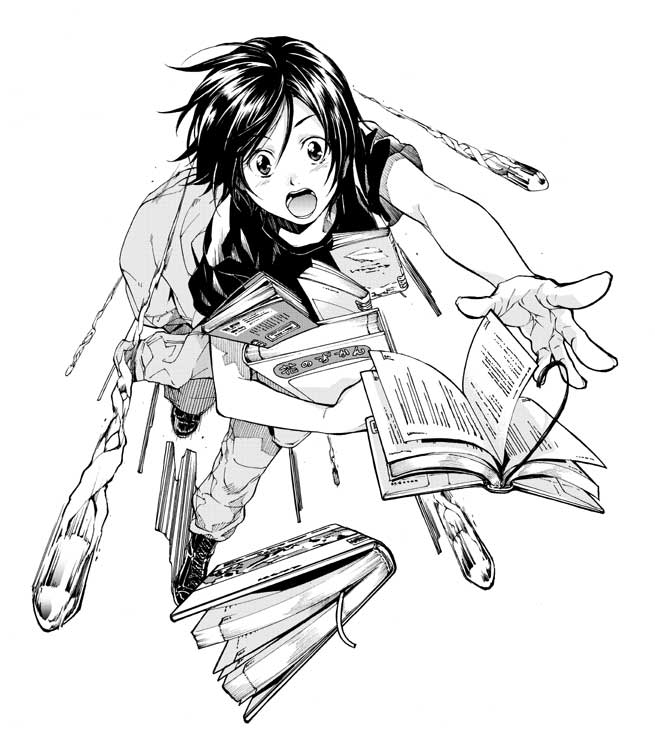 original, tagme, book, book focus, bullet, greyscale, monochrome, solo, tripping