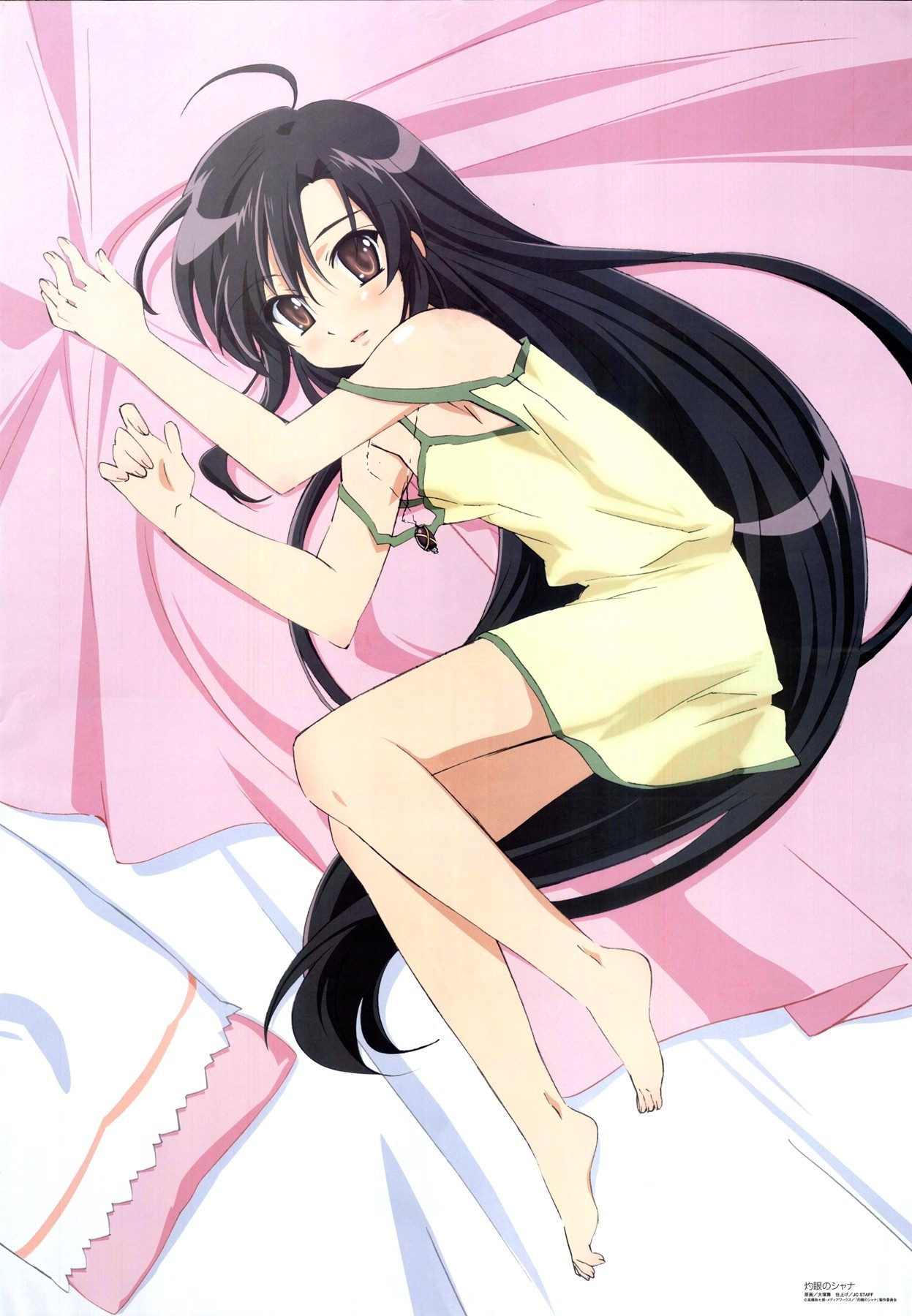 shana, shakugan no shana, highres, tagme, 00s, black hair, brown eyes