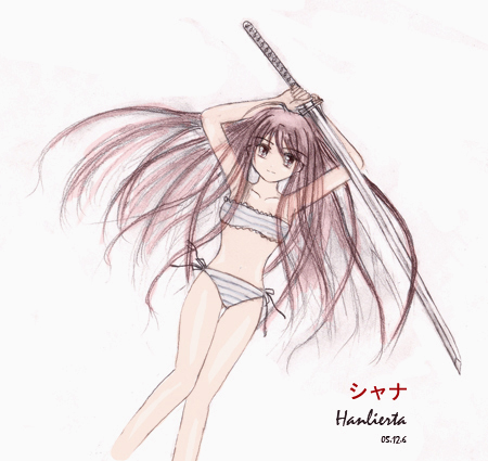 shana, shakugan no shana, lowres, tagme, 00s, panties, sword, underwear, weapon