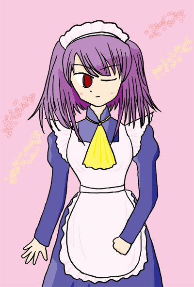 wilhelmina carmel, shakugan no shana, 00s, maid, pink eyes, pink hair