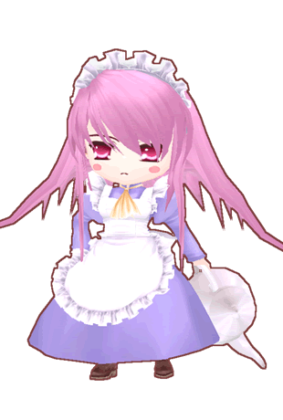 wilhelmina carmel, shakugan no shana, lowres, 00s, blush, maid, pink hair, red eyes