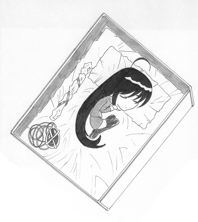 shana, shakugan no shana, tagme, 00s, monochrome, sketch