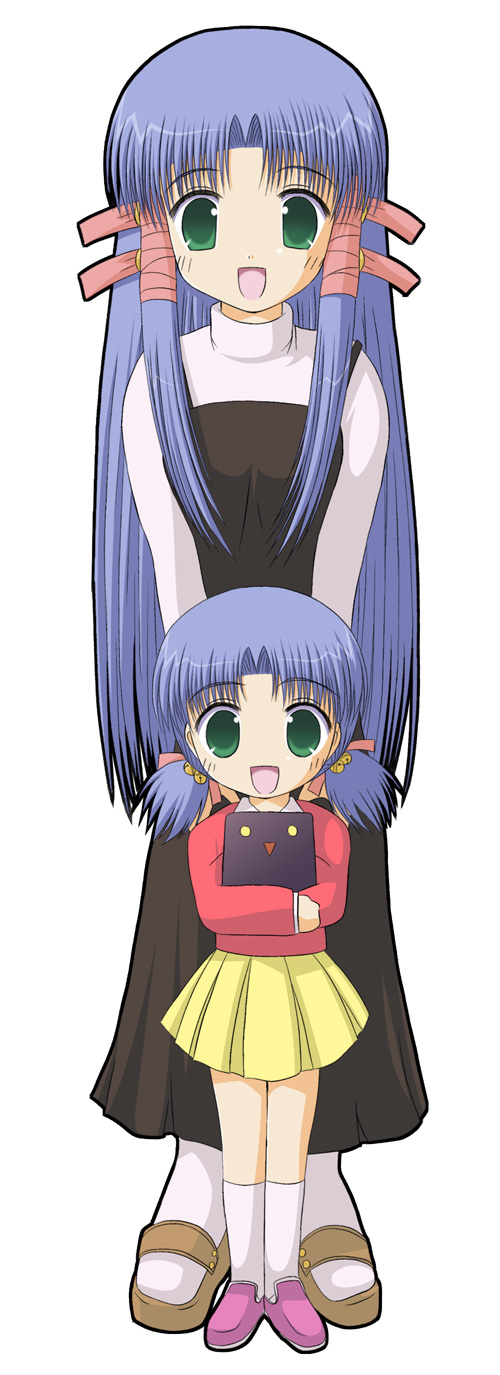aoba kozue, mahoraba, highres, tagme, 00s, blue hair, green eyes