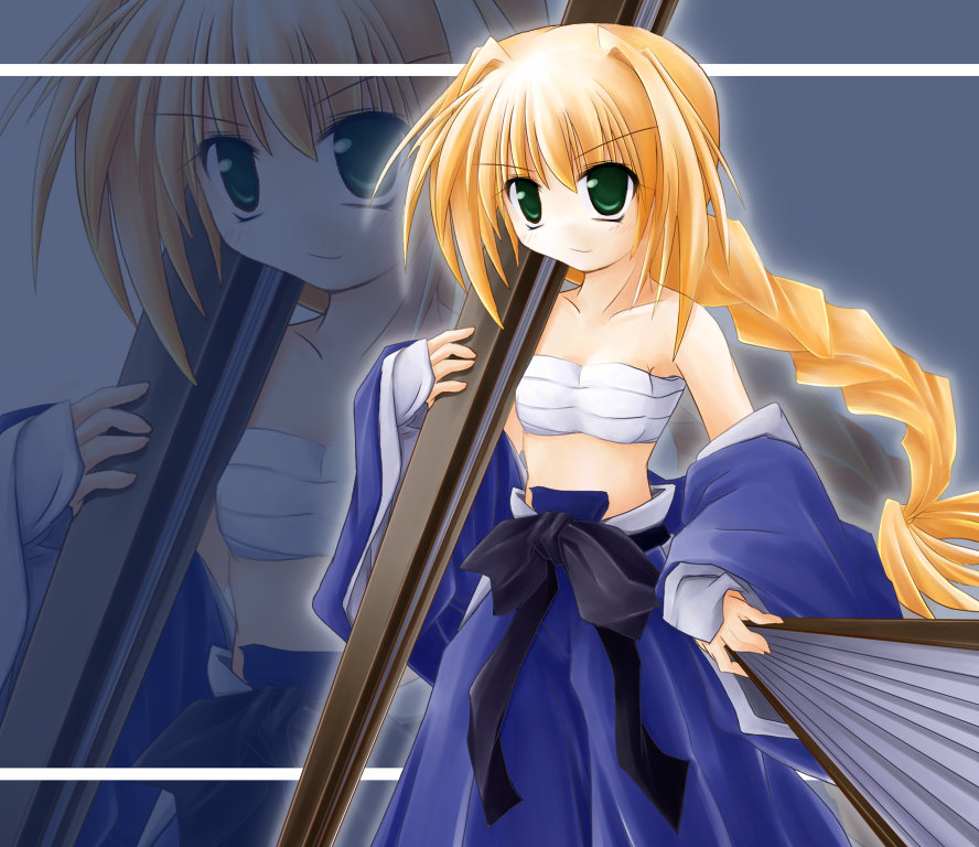 matsuba satsuki, mahoraba, tagme, 00s, blonde hair, green eyes