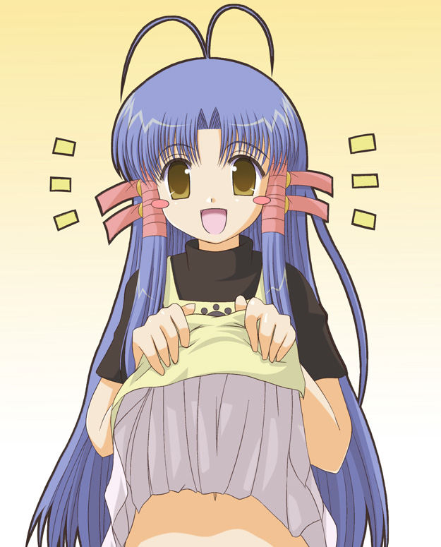 aoba kozue, kanazawa nanako, mahoraba, tagme, 00s, blue hair, yellow eyes
