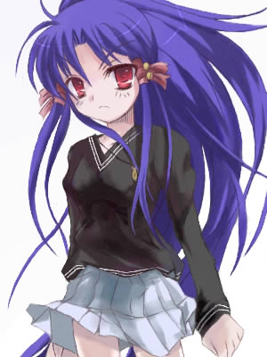 akasaka saki, aoba kozue, mahoraba, lowres, tagme, 00s, blue hair, red eyes