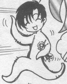 mihara oojirou, wizard (angelic layer), angelic layer, lowres, tagme, 1boy, grey background, male focus, monochrome, sketch, solo