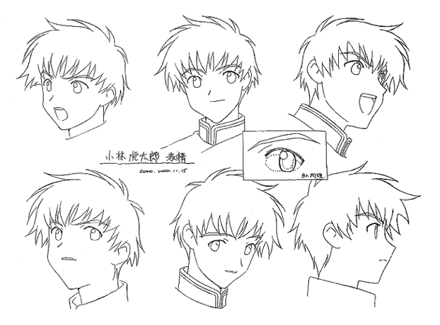 kobayashi kotaro, angelic layer, tagme, monochrome, sketch