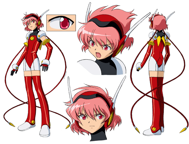 hikaru (angelic layer), angelic layer, artist request, tagme, 1girl, female focus, pink hair, red eyes, solo