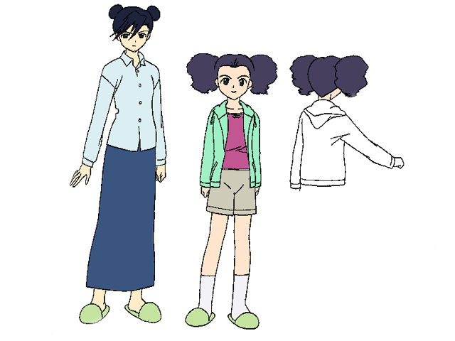 fujisaki arisu, fujisaki madoka, angelic layer, tagme, black hair
