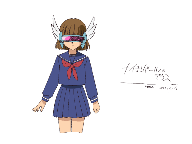 angelic layer, tagme, brown hair, school uniform, serafuku