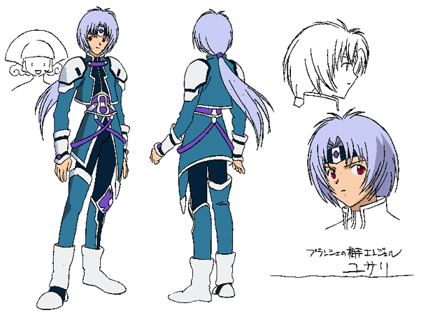 angelic layer, tagme, blue hair, red eyes