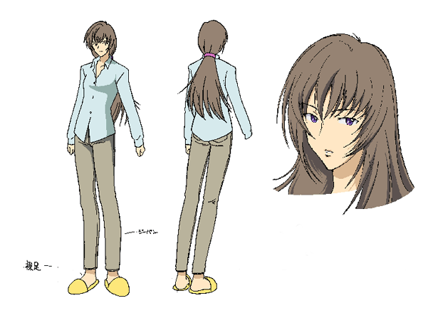asami shoko, angelic layer, tagme, brown hair, purple eyes
