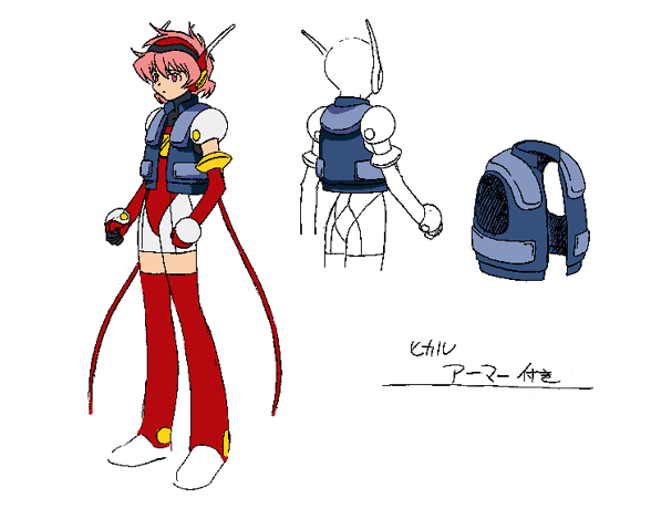 hikaru (angelic layer), angelic layer, tagme, pink hair, red eyes