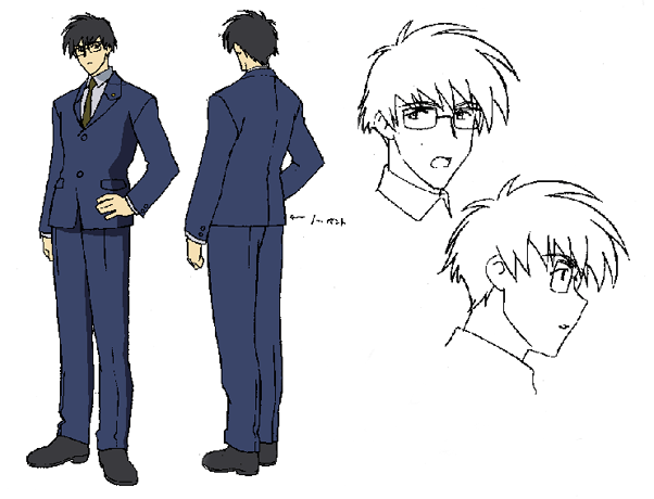mihara ichiro, angelic layer, tagme, black hair, glasses