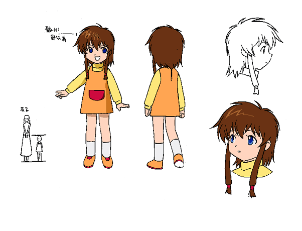 suzuhara misaki, angelic layer, tagme, blue eyes, brown hair