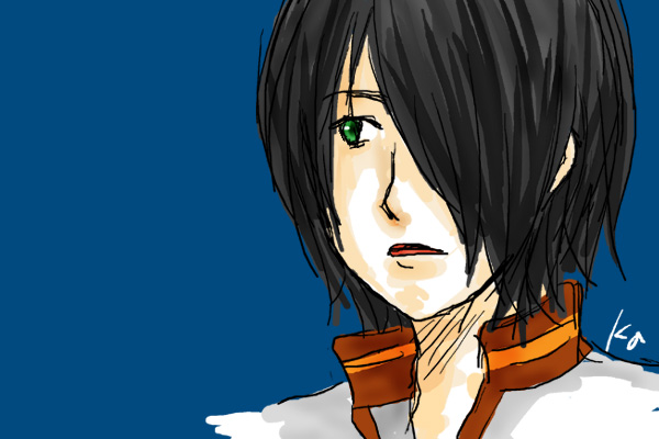 ichimoku ren, jigoku shoujo, tagme, 00s, black hair, green eyes