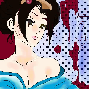 hone onna, jigoku shoujo, lowres, tagme, 00s, black hair, japanese clothes, kimono