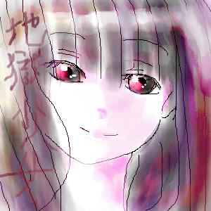 enma ai, jigoku shoujo, lowres, tagme, 00s, black hair, red eyes