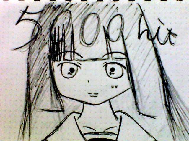 enma ai, jigoku shoujo, tagme, 00s, monochrome, sketch