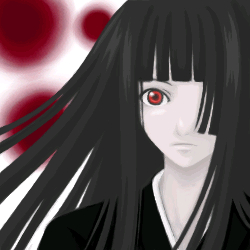 enma ai, jigoku shoujo, lowres, tagme, 00s, black hair, red eyes