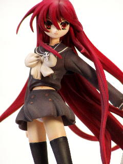 shana, shakugan no shana, lowres, photo (medium), 00s, figure, panties, qvga, red eyes, red hair, school uniform, serafuku, thighhighs, underwear