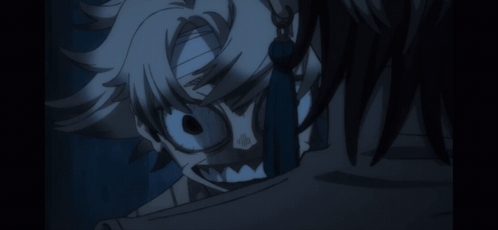 rudo surebrec, gachiakuta, animated, 1boy, creepy smile, grin, smile, teeth