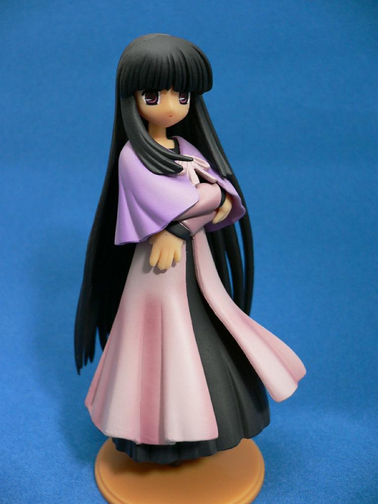 kurosaki sayoko, mahoraba, photo (medium), 00s, 1girl, black hair, female focus, figure, purple eyes, solo