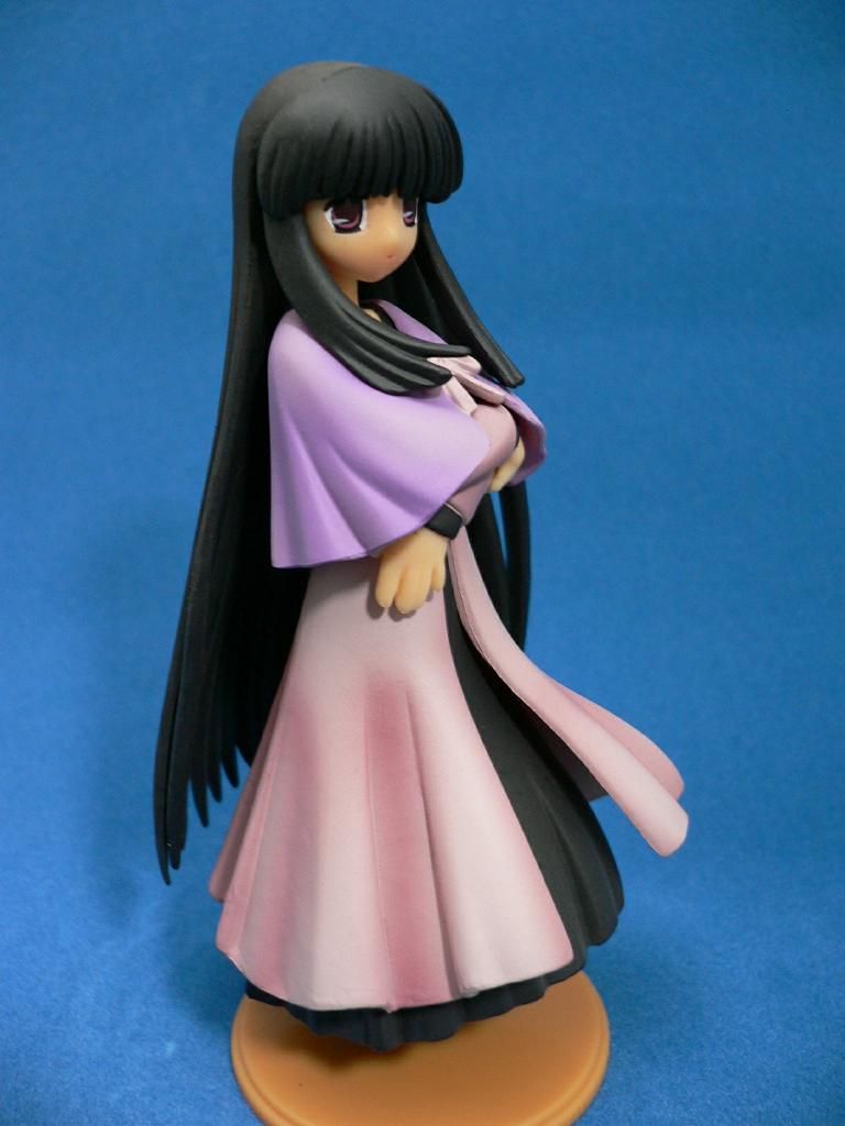kurosaki sayoko, mahoraba, photo (medium), 00s, 1girl, black hair, female focus, figure, purple eyes, solo