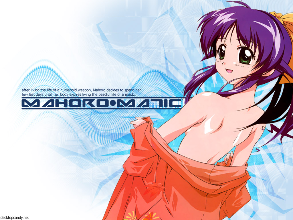 andou mahoro, mahoromatic, tagme, blue hair, green eyes