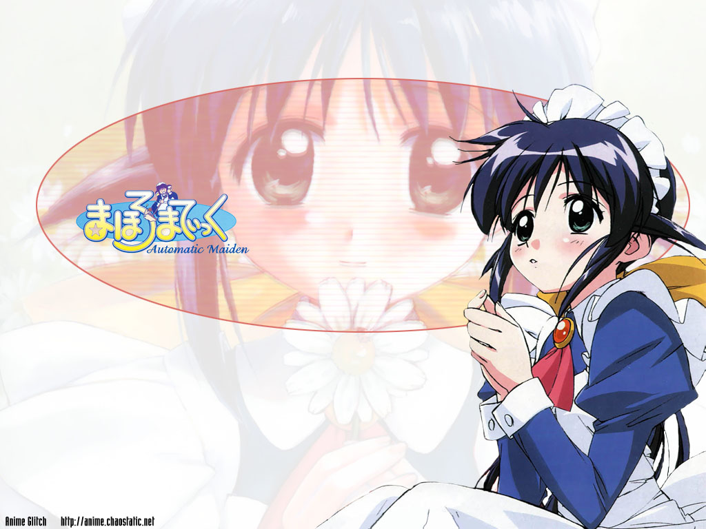 andou mahoro, mahoromatic, tagme, blue hair, green eyes, maid