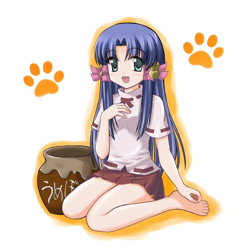 aoba kozue, mahoraba, tagme, 00s, blue hair, green eyes