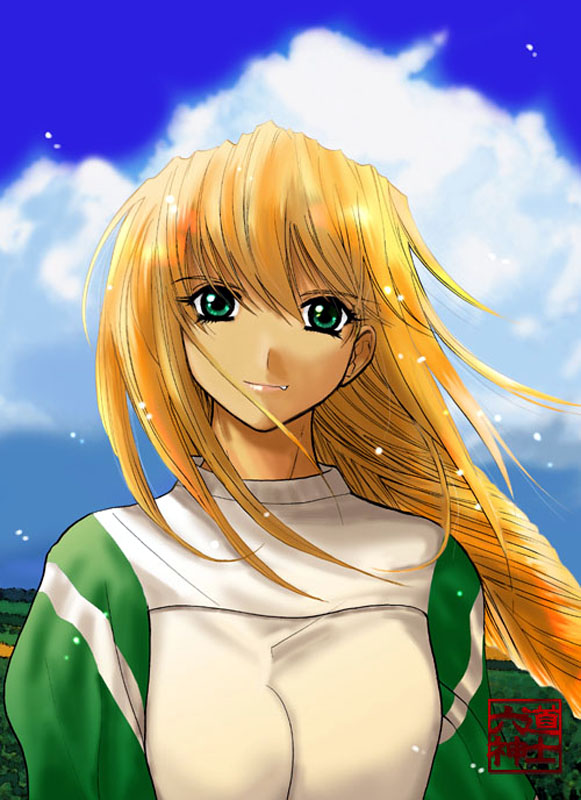 excel, excel saga, tagme, 1990s (style), blonde hair, green eyes