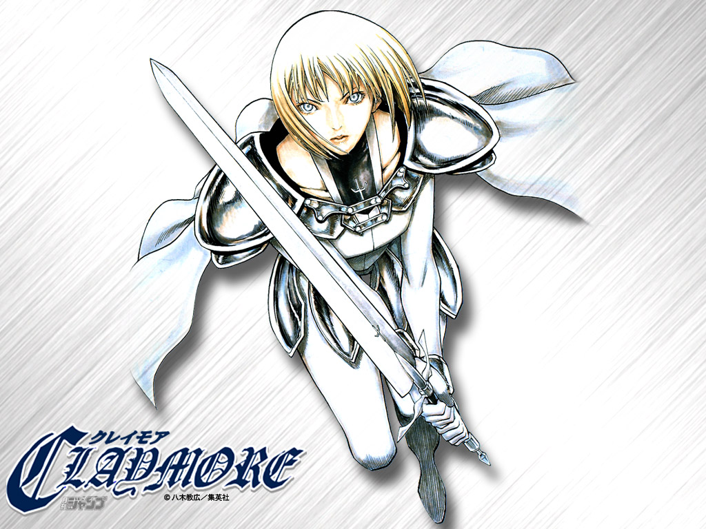 clare (claymore), claymore (series), tagme, 00s, blonde hair, claymore (sword), sword, weapon