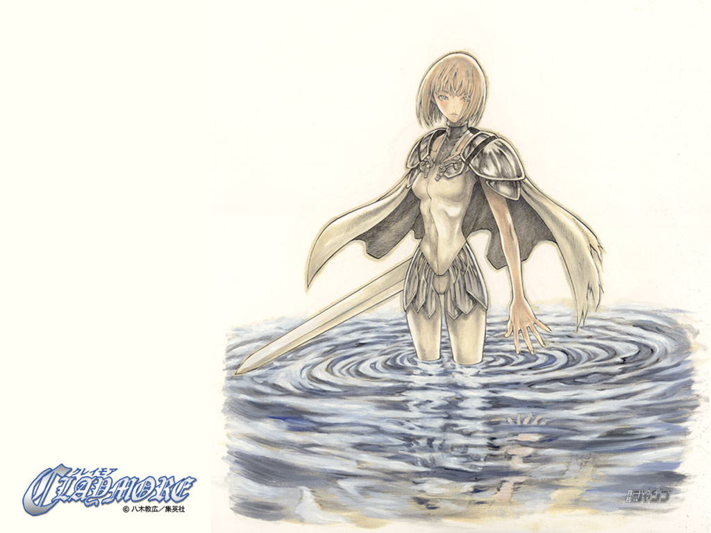 clare (claymore), claymore (series), tagme, 00s, blonde hair, claymore (sword), sword, weapon